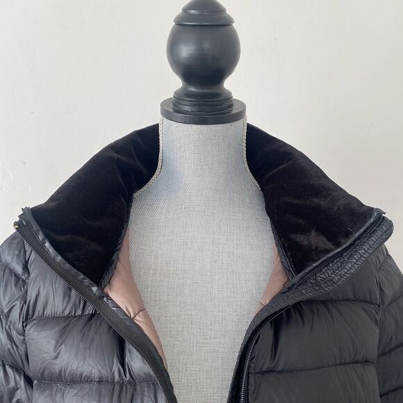 Andrew Marc Women's Premium Down Quilted Black Puffer Coat Lightweight Sz L - Picture 8 of 14